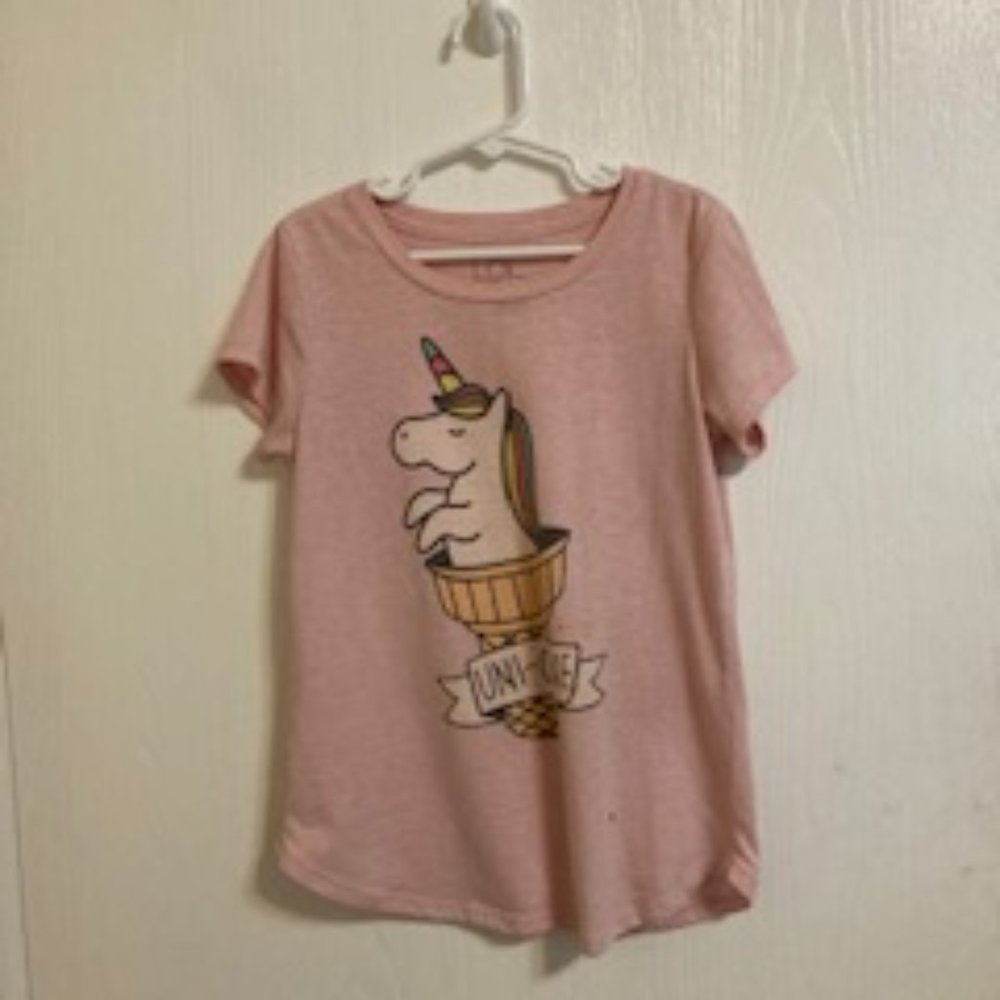 pink unicorn short sleeve shirt